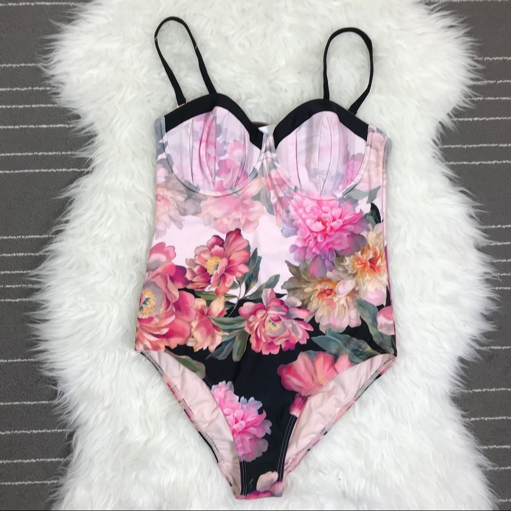 Ted Baker Adanna floral swimsuit - Picture 4 of 10